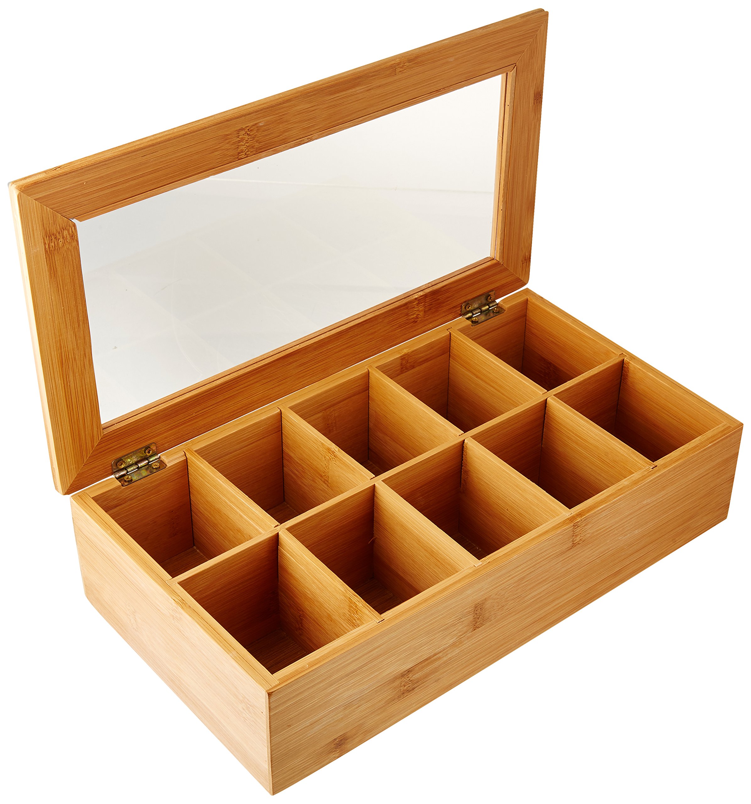 Kesper Pudełko na herbatę, bambus, brązowe, 36 x 20 x 9 cm