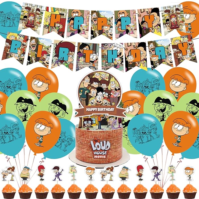 Buy The Loud House Birthday Party Supplies,Decorations for The Loud