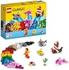 LEGO Classic Creative Ocean Entertainment Creative Toy Making Set with 6 Buildable Toys for Kids Ages 11018-4 and Over (333 Pieces)