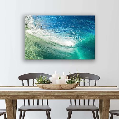 Miniatura 5 de BoxColors 1 Panel of 20x30 inches Canvas Prints Wall Art Pictures Framed Wave Nature beach tropical ocean seascape sea Home Decor Living Room