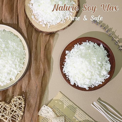 Miniatura 3 de SUPMIND Kit de fabricación de velas prémium para adultos, suministros para hacer velas con cera de soja, tarros grandes de 7 onzas y latas, 6 aromas