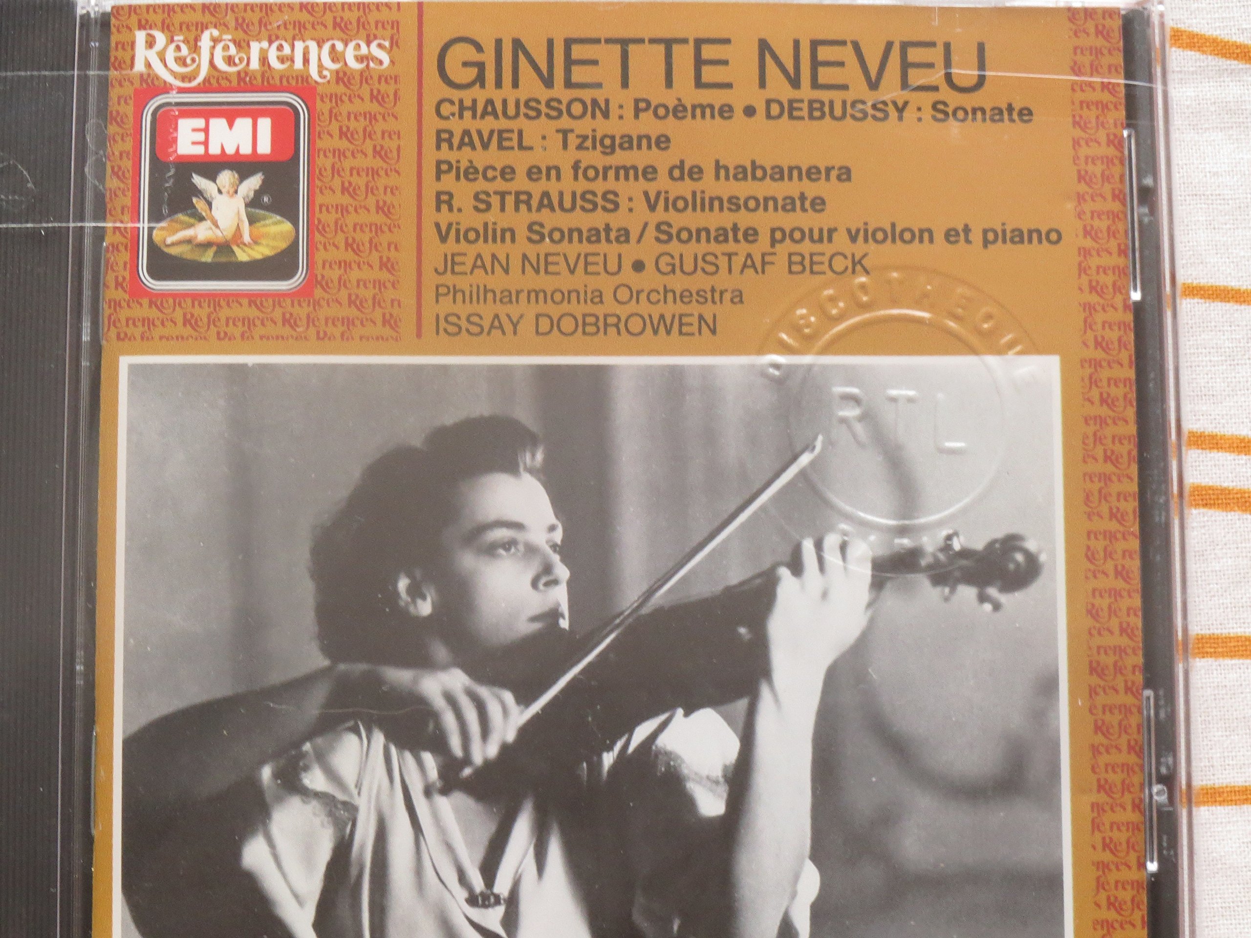 Art of Ginette Neveu [Audio CD] Chausson; Neveu; Dobroven; Beck and Phil Orch