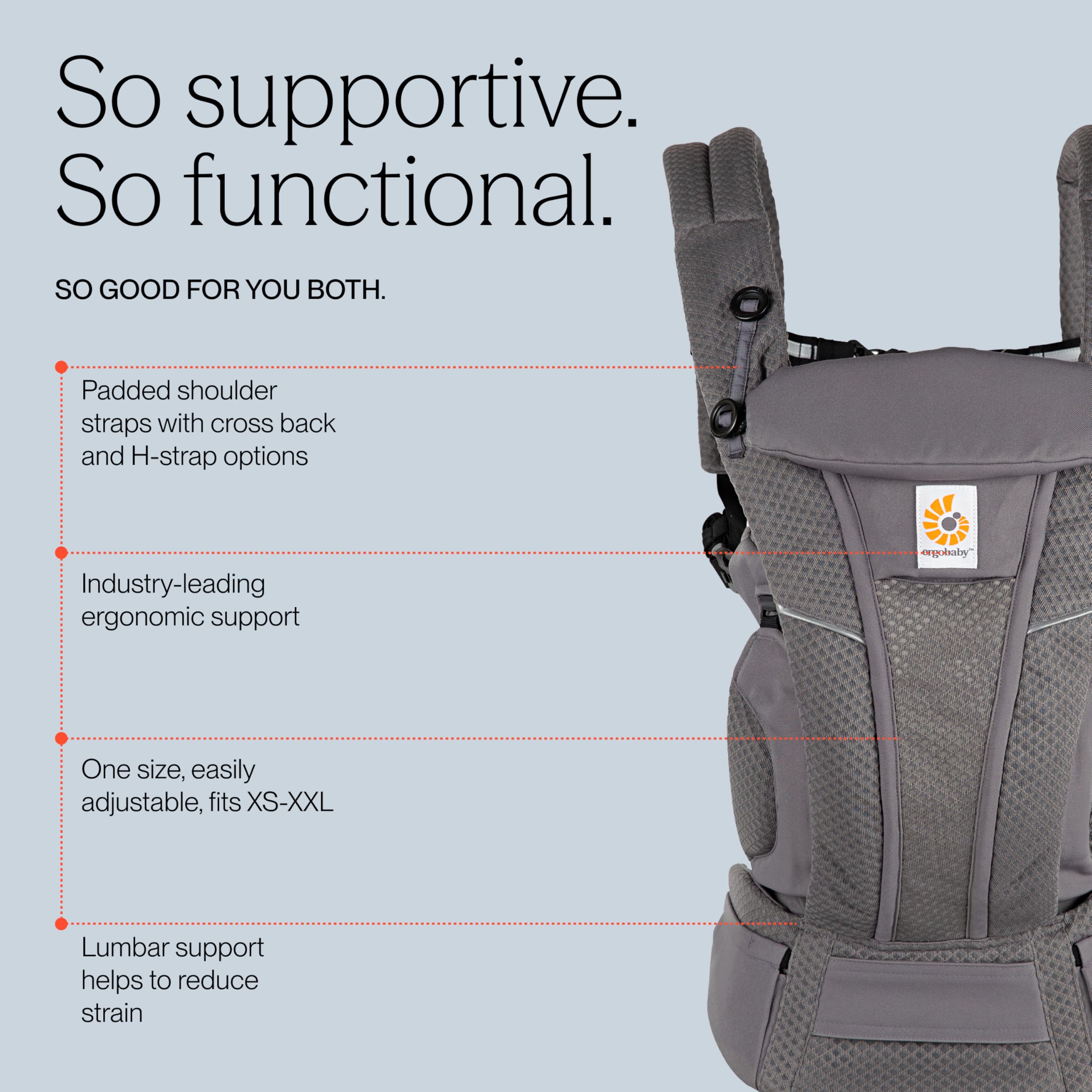 Ergobaby Omni Breeze Breathable Mesh Baby Carrier - Ergonomic