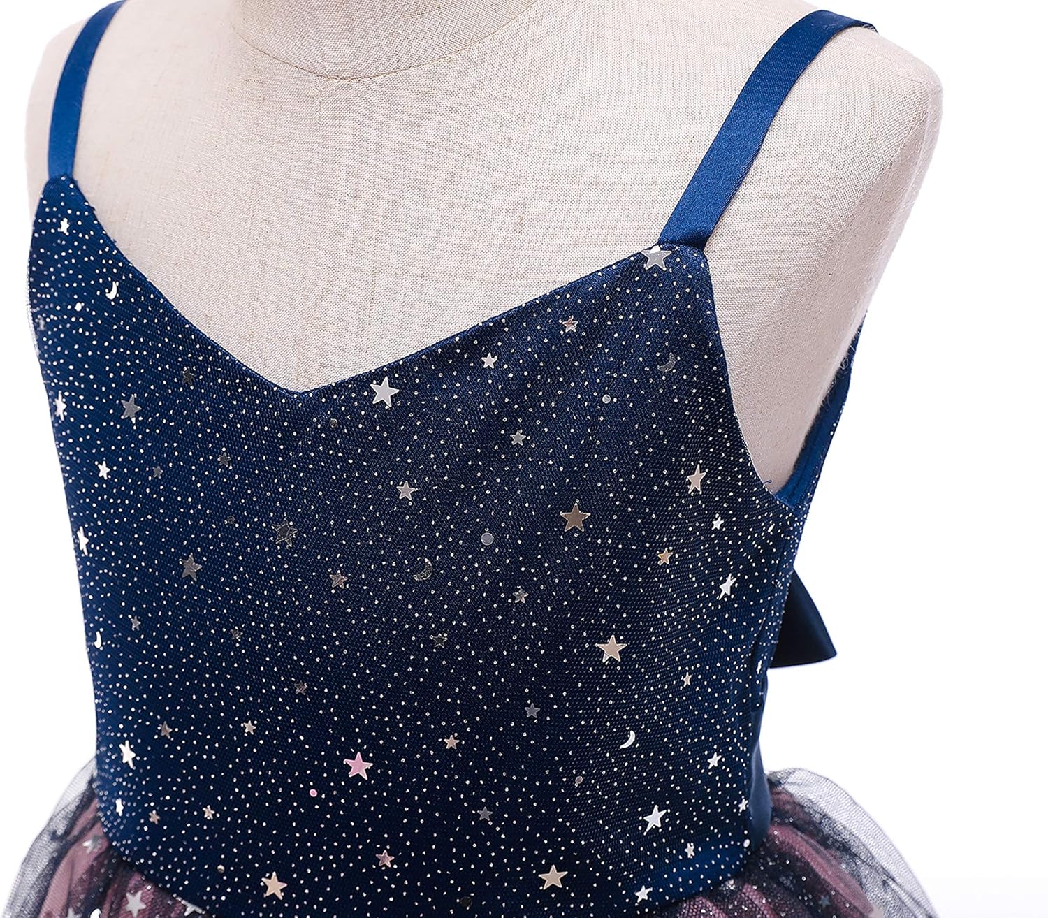 Glamulice Princess Sparkle Tulle Dress Flower Girl Little/Big Girls Wedding Bridesmaid Dresses Pageant Party Ball Gown - Image 6