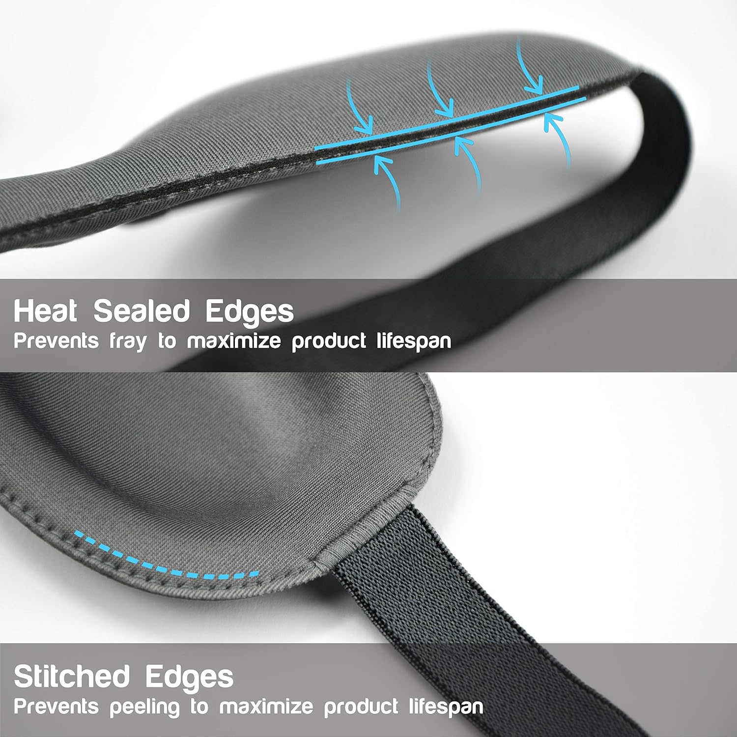 EyeSnug Sleep Mask (2 Pack) 3D Molded Eye Mask for Eyelash Lash Extensions - Blackout Blind fold Sleeping Mask. Eye Covers with Ear Plugs for Deep Sleep. Perfect for Women, Men, Kids Sleeping Mask