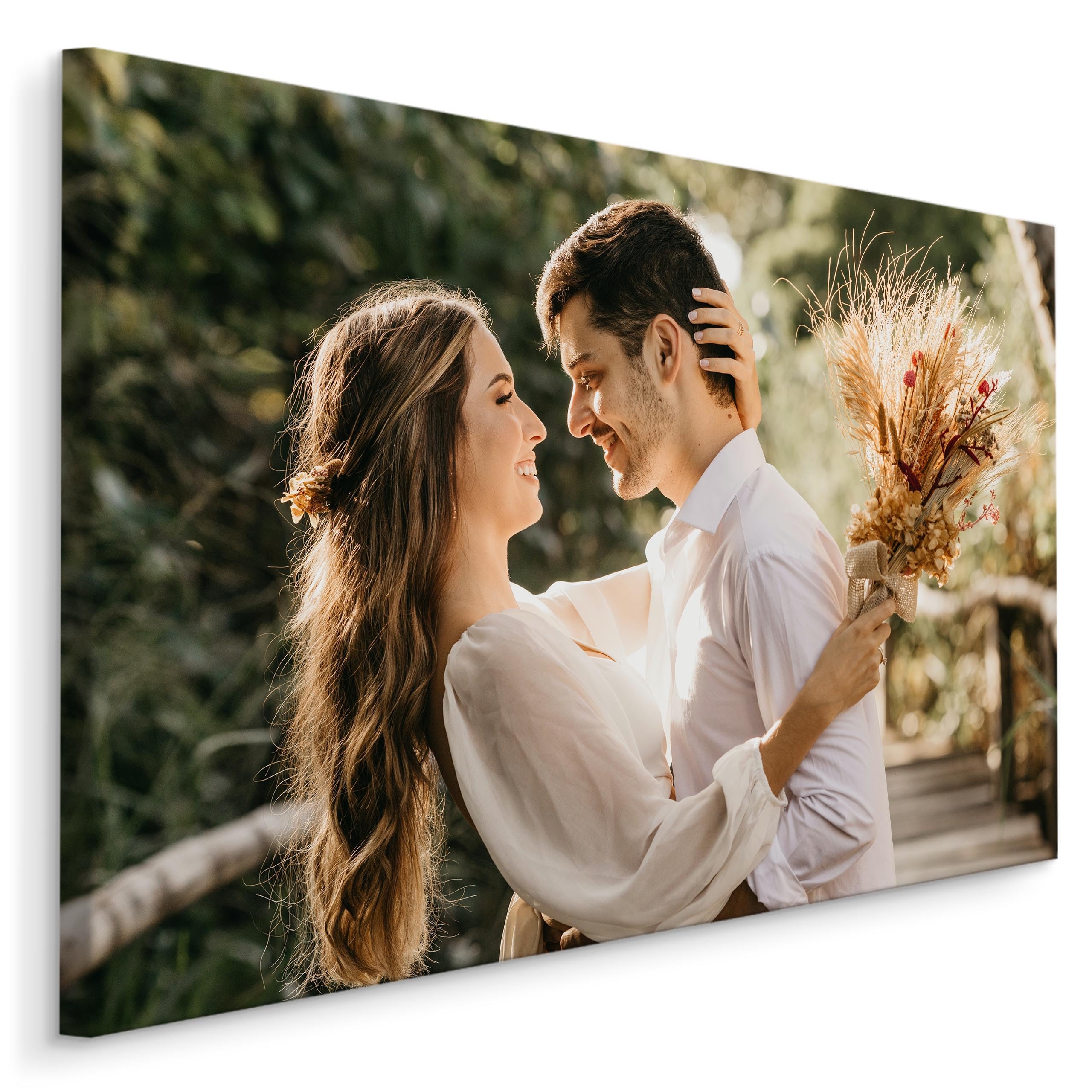 Muralo Personalisierte Leinwand mit eigenem Bild, Wandbild - 120x80 cm | Foto-Leinwandbild, hochauflösender Druck, lebendige Farben - ideal für Wohnzimmer und Schlafzimmer, Ein Geschenk fürs Leben