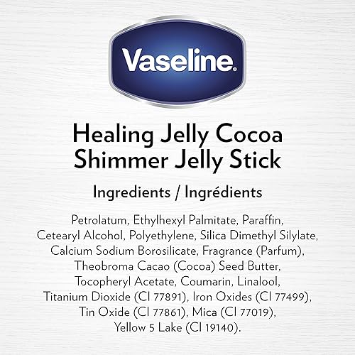 Miniatura 4 de Vaseline Manteca de cacao de gelatina curativa hidratante, 13 onzas con barra de cacao brillante, 1.4 onzas que proporciona una piel hidratada
