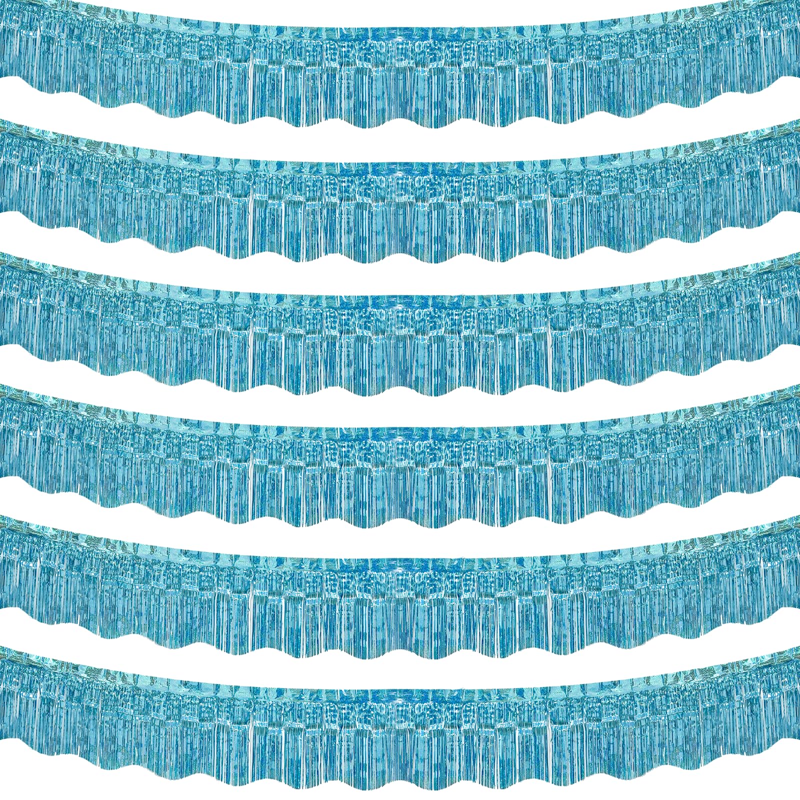 Guirlande à franges bleues étincelante et rideau à paillettes pour défilé