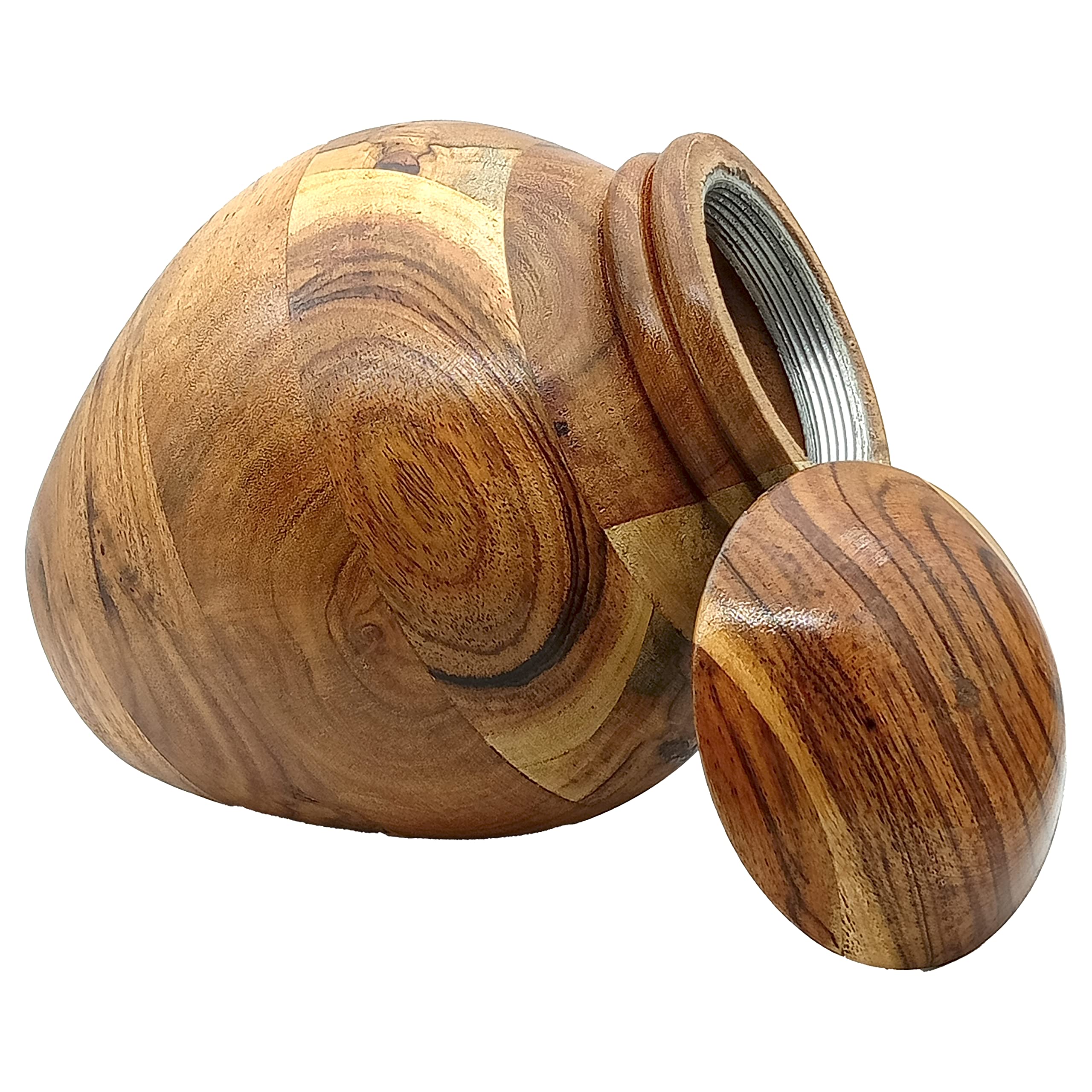 Handcrafted Wooden Urn for Adult Human Ashes with Velvet Bag Cremation Urns for Ashes Decorative Urns-Funeral Urns for Human Ashes-Elegant Cremation Urns-Medium Size URN up to 160 lbs