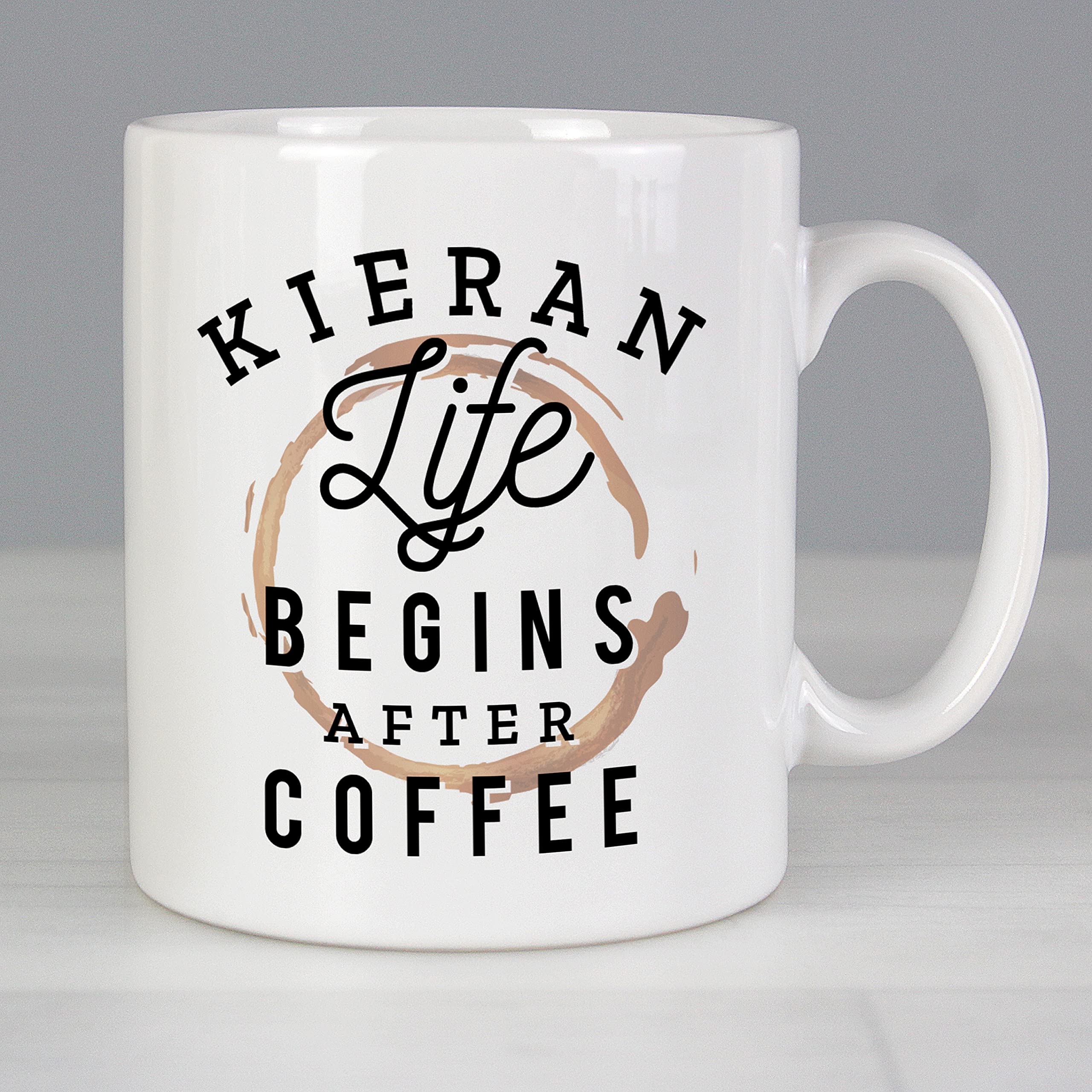 Ceylon TeaboxPersonalised Life Begins After Coffee Mug Personalised Mug Gift Personalised Mug