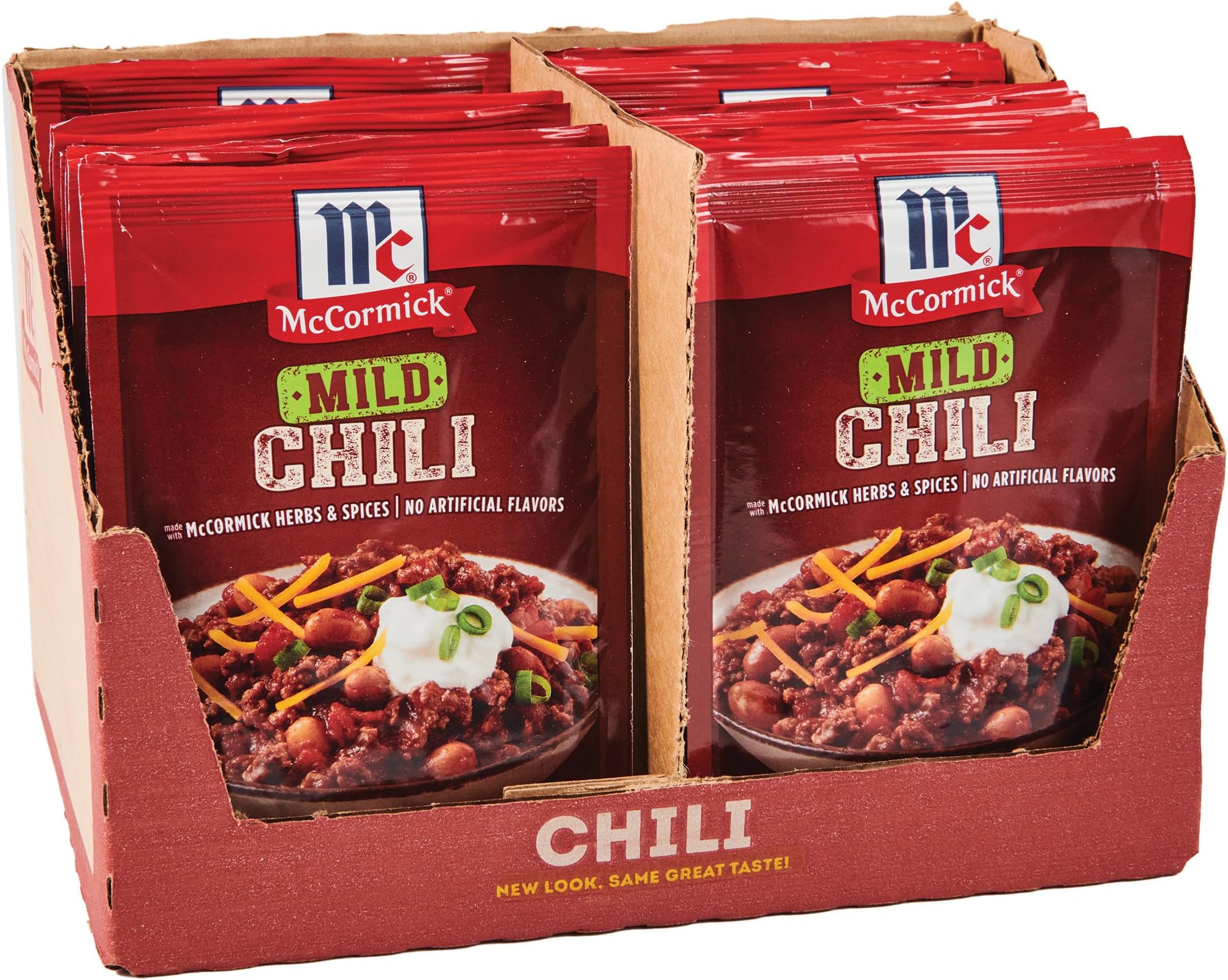 McCormick Mild Chili Seasoning Mix, 1.25 oz (Pack of 24