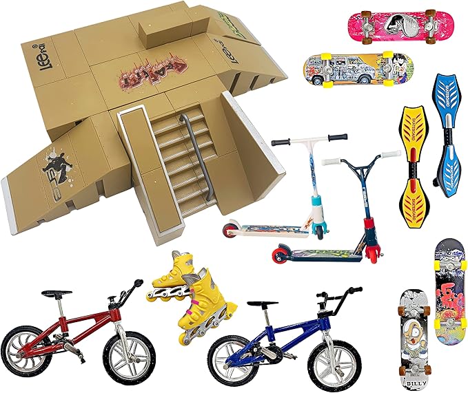 Finger Skateboard Ramp Set Finger Skateboard Finger Board Skatepark