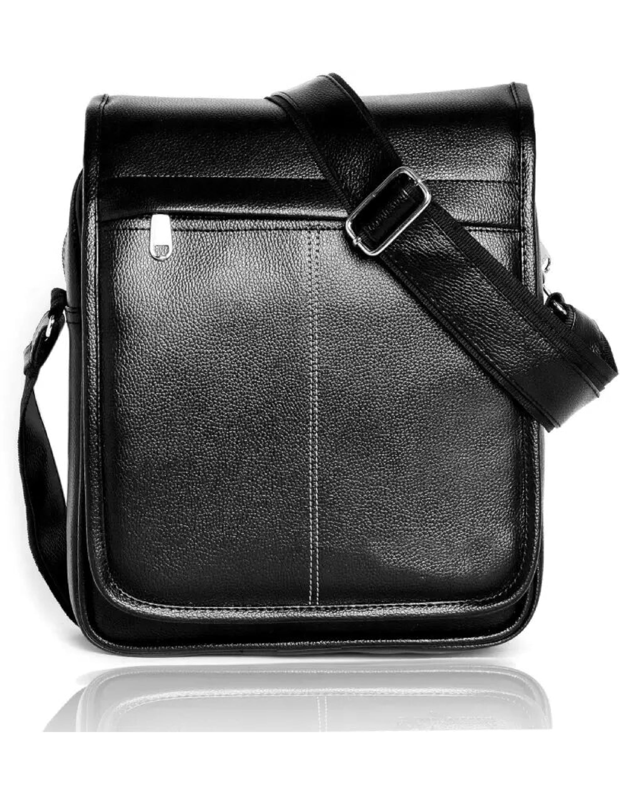 JAIRAJ Black Stylish PU Synthetic Leather Men's Sling Bag Cross Body Travel Office Business messenger (tan)-image-44