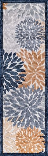 Miniatura 195 de CAMILSON Indoor Outdoor Rug 5x7 Bohemian Medallion Floral Area Rugs for Indoor and Outdoor Patios Easy-Cleaning Non-Shedding Living Room Garden and