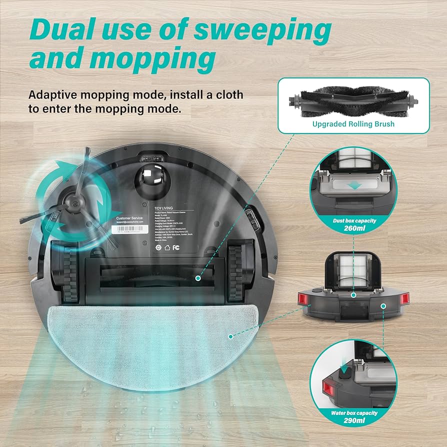 Amazon.com: Robot Vacuum and Mop Combo, 4000pa Automatic