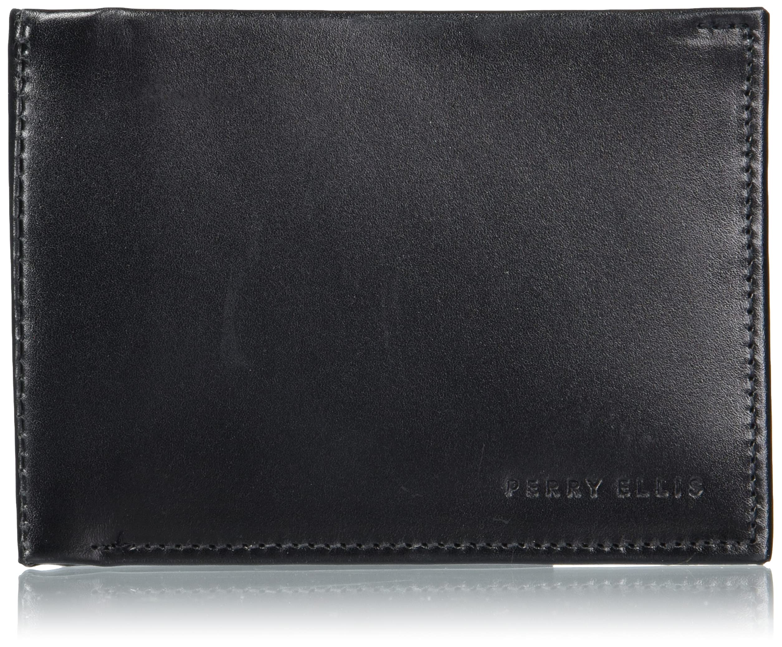 Perry Ellis Men's Portfolio Passcase with Removable Id Wallet RFID, BRN, One Size