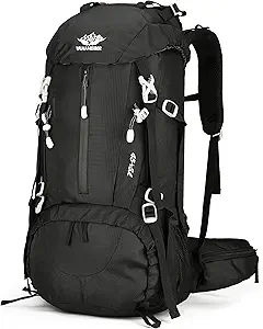 Esup 50L Hiking Backpack with Rain Cover, Lightweight Travel Pack