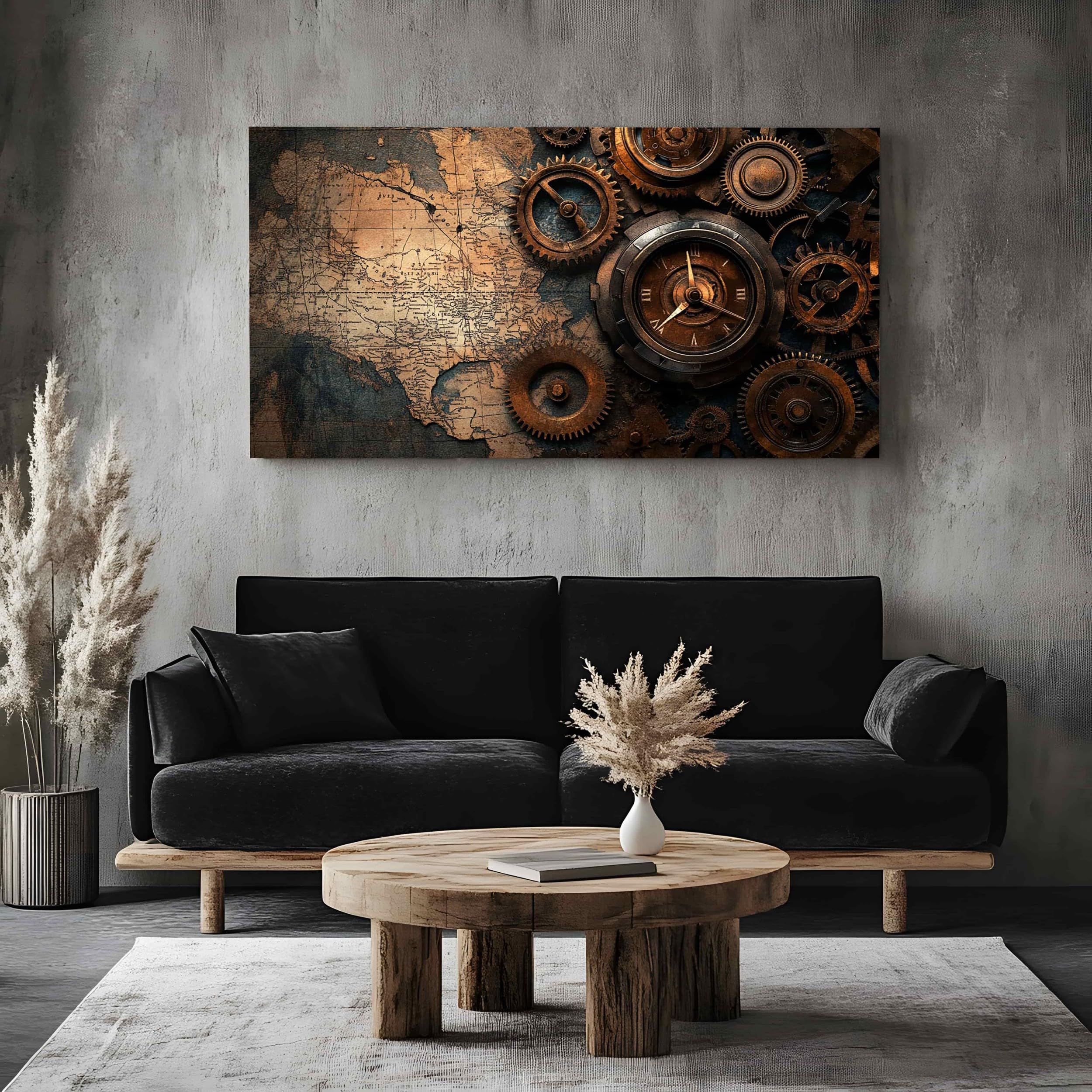 ZORYAN Quadro Moderno Camera da Letto Meccanico Senza Cornice 70x140cm