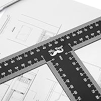 Vista 2 de Mr. Pen - Regla en T, Regla T, 45 cm, Metal, Regla en T, Herramientas de Dibujo, Tsquare, Truler, Triángulo Arquitectónico