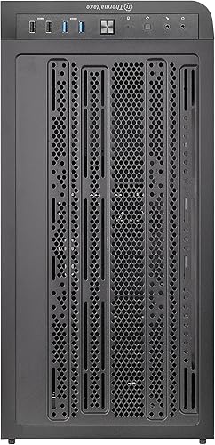 Vista 76 de Thermaltake View 300 MX TG ARGB Motherboard Sync E-ATX - Carcasa para computadora de torre media con ventilador ARGB frontal de 0.079 x 7.874 in