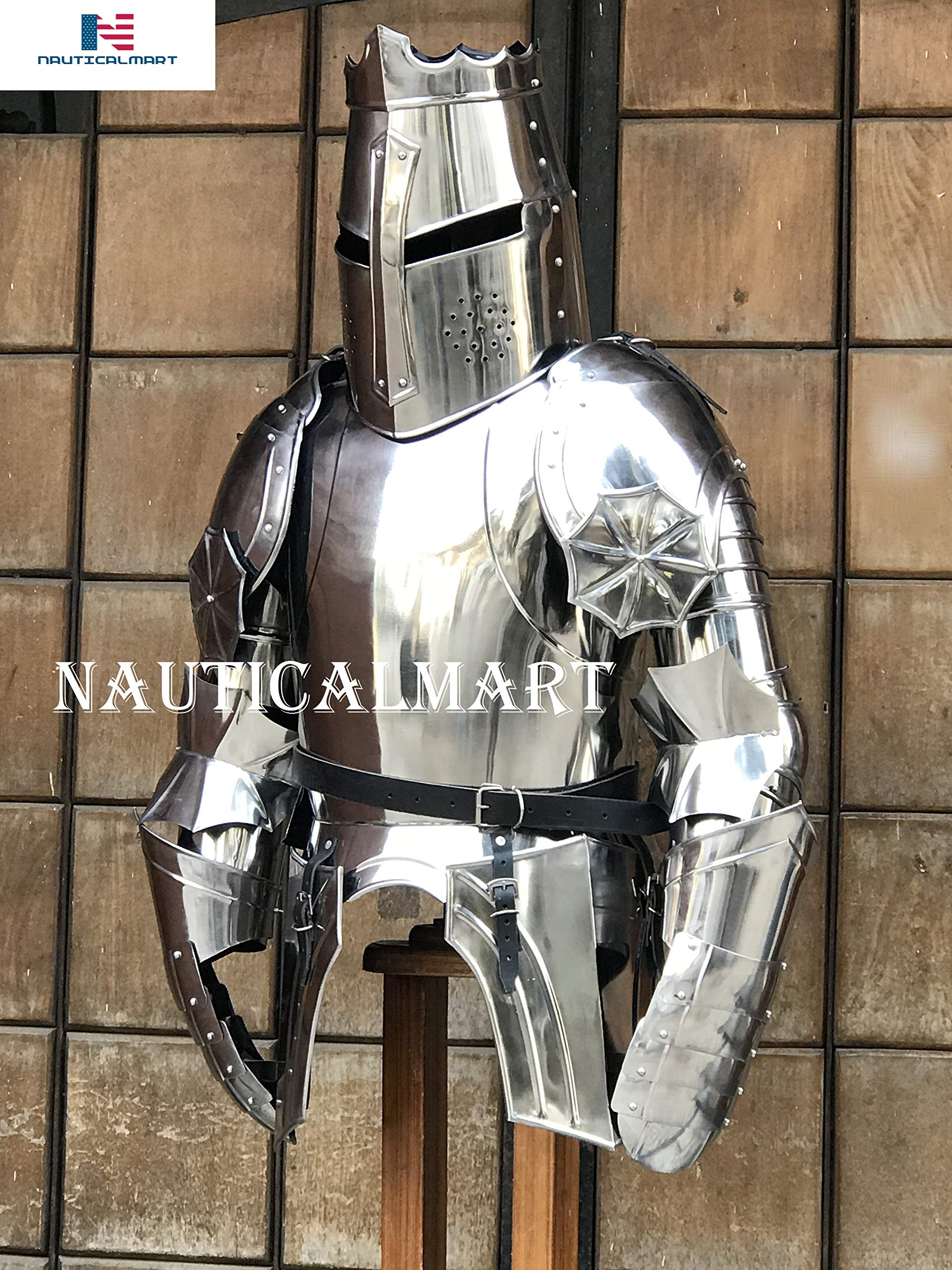 Nautical-Mart Knight Half Suit of Armor Wearable Combat Body Collectible Armour Costume