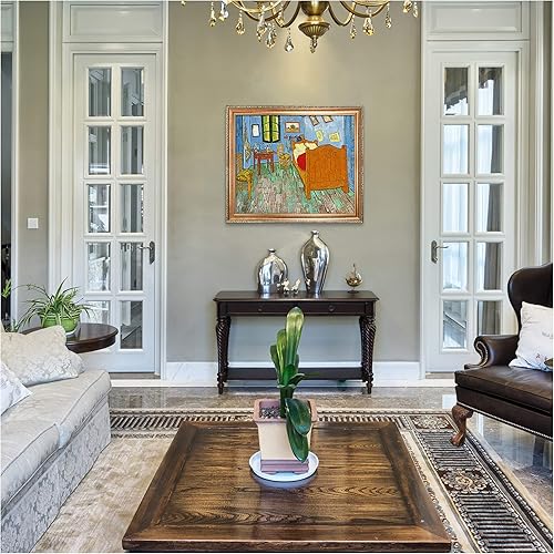 Miniatura 1535 de A&T ARTWORK The Starry Night de Vincent Van Gogh. Tamaño del marco: 36 x 30 pulgadas, tamaño de la imagen: 30 x 24 pulgadas, reproducciones clásicas