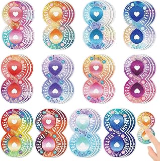 Fulmoon 120 Pcs Calm Anxiety Sensory Stickers Textured Sensory Strips Tactile Rough Calm Sensory Stickers Adhesive Tactile 8 Shaped Fidget Tool for Classroom Desk Adults Teens Anxiety Relief