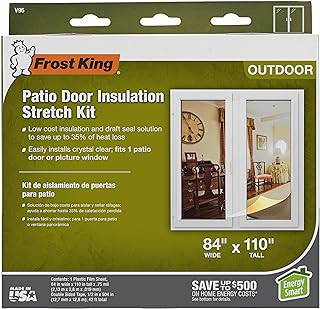 Frost King V96H Outdoor Stretch Window Kit, 84in x 110in, Clear, 84-Inch by 110-Inch