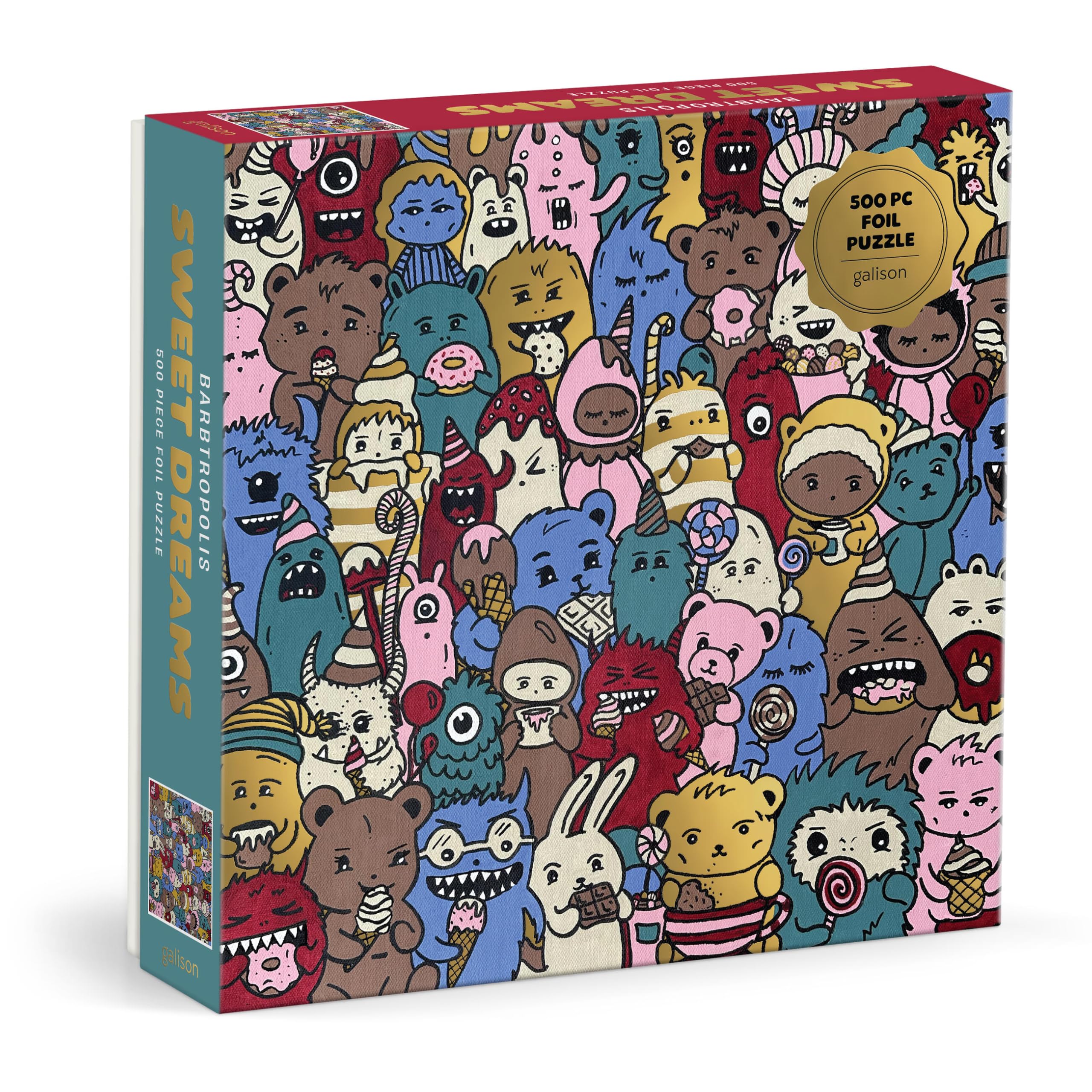 Amazon.com: Galison Barbtropolis Sweet Dreams Puzzle – 500 Piece