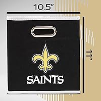 Vista 6 de Cubo de almacenamiento Franklin Sports, de tela, del equipo de la NFL, apto para adaptarse a contenedores de almacenamiento (11x 10.5x 10.5)