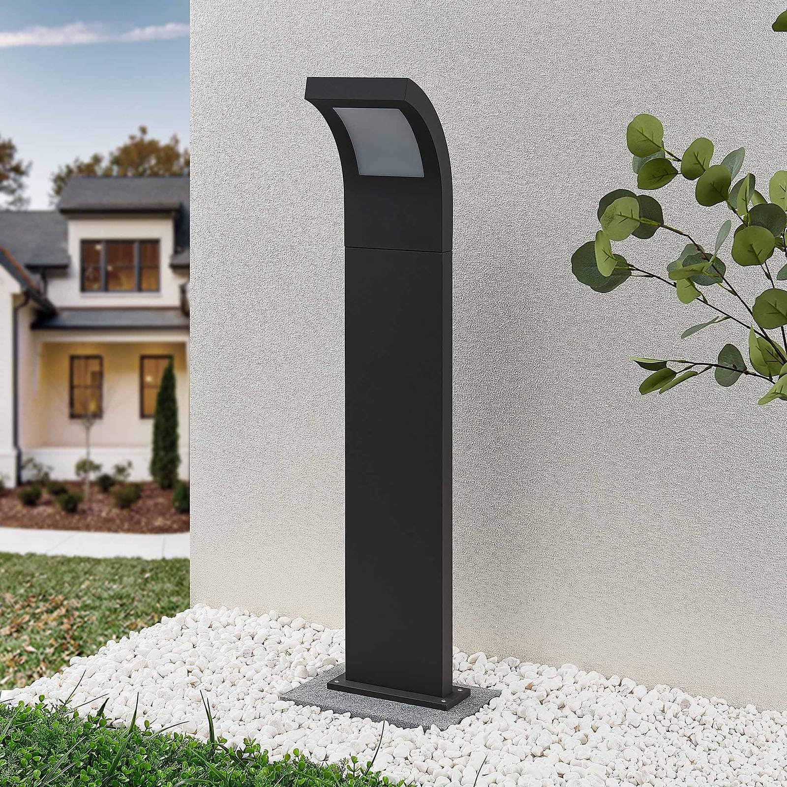Arcchio LED Wegeleuchte/Pollerleuchte, Höhe: 100 cm Wegelampe spritzwassergeschützt IP65 1x 10,8W Außenleuchte