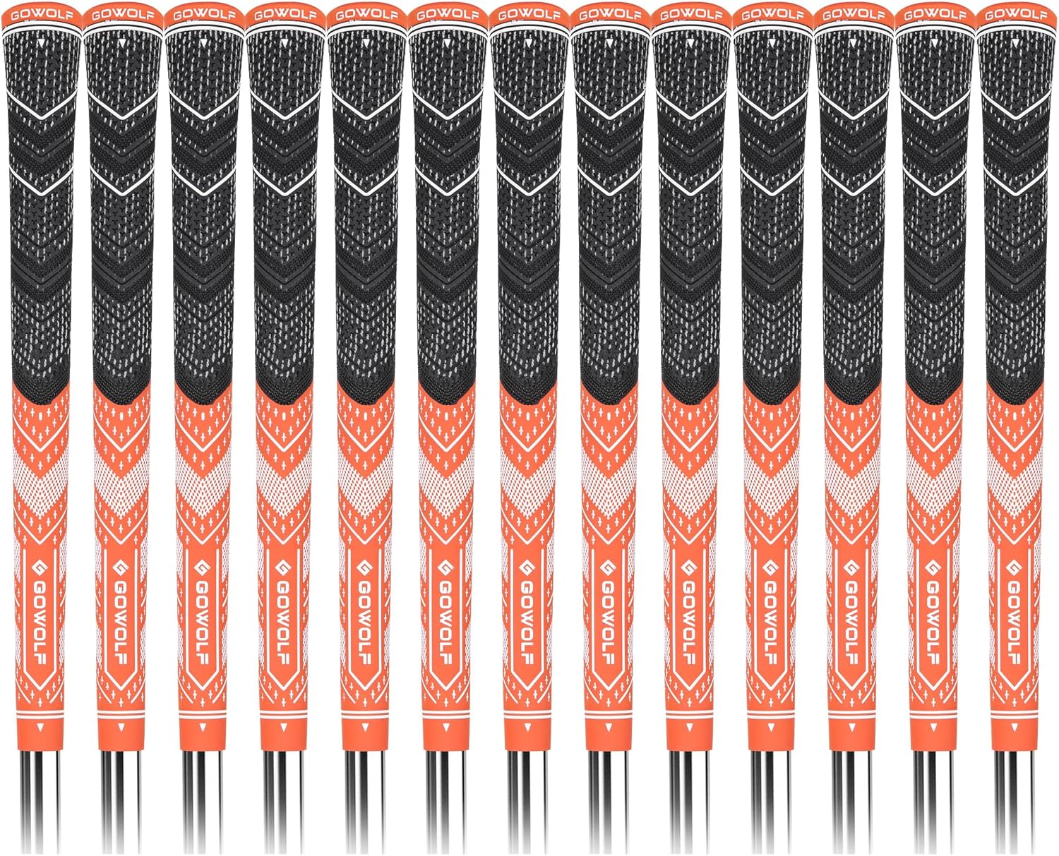 Gowolf ゴルフグリップコード ゴム製 マルチコンパウンド ゴルフドライバー アイアンクラブ ゴルフグリップ カラートップカバー