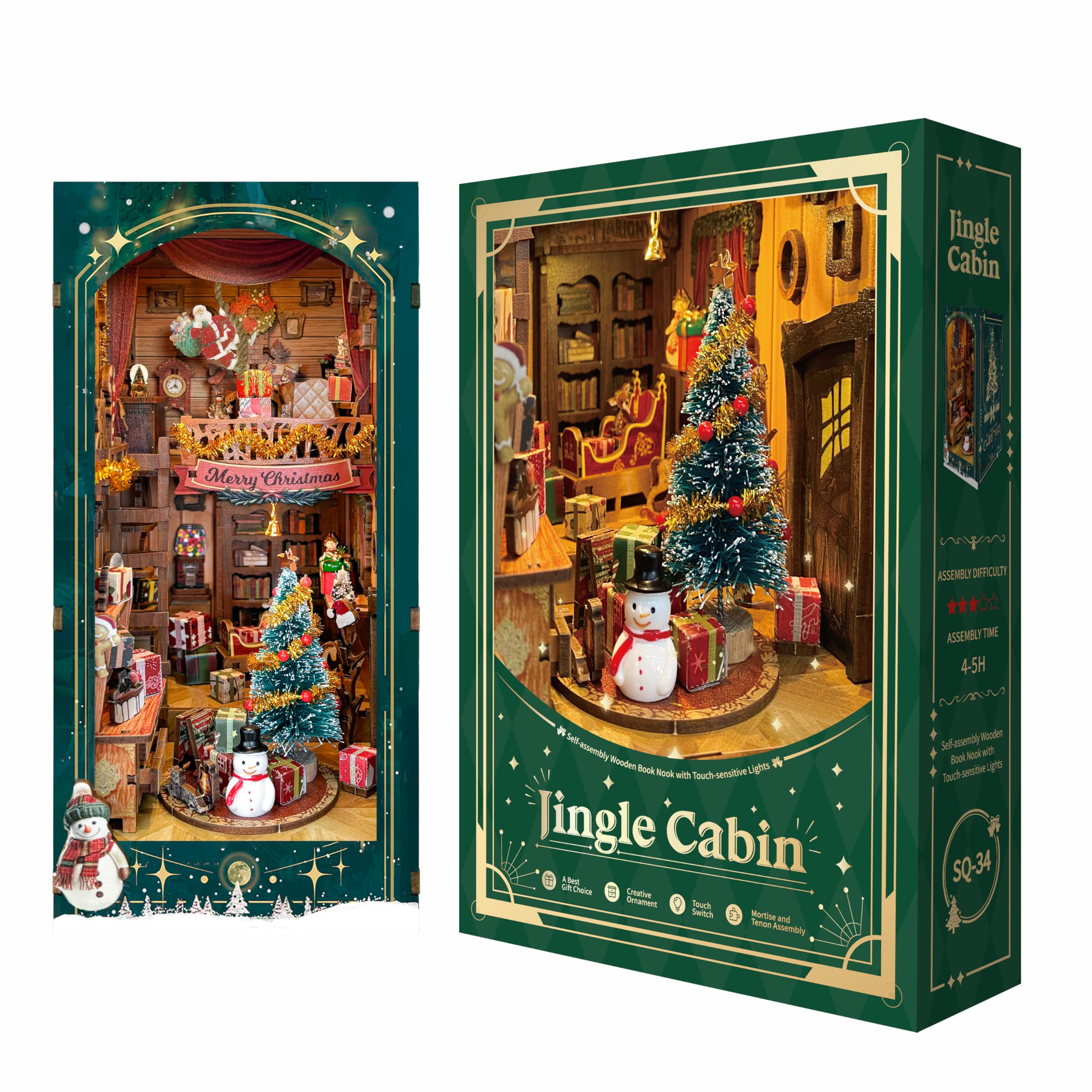 Rowood Book Nook – Kit de rincón de libros para adultos, rompecabezas