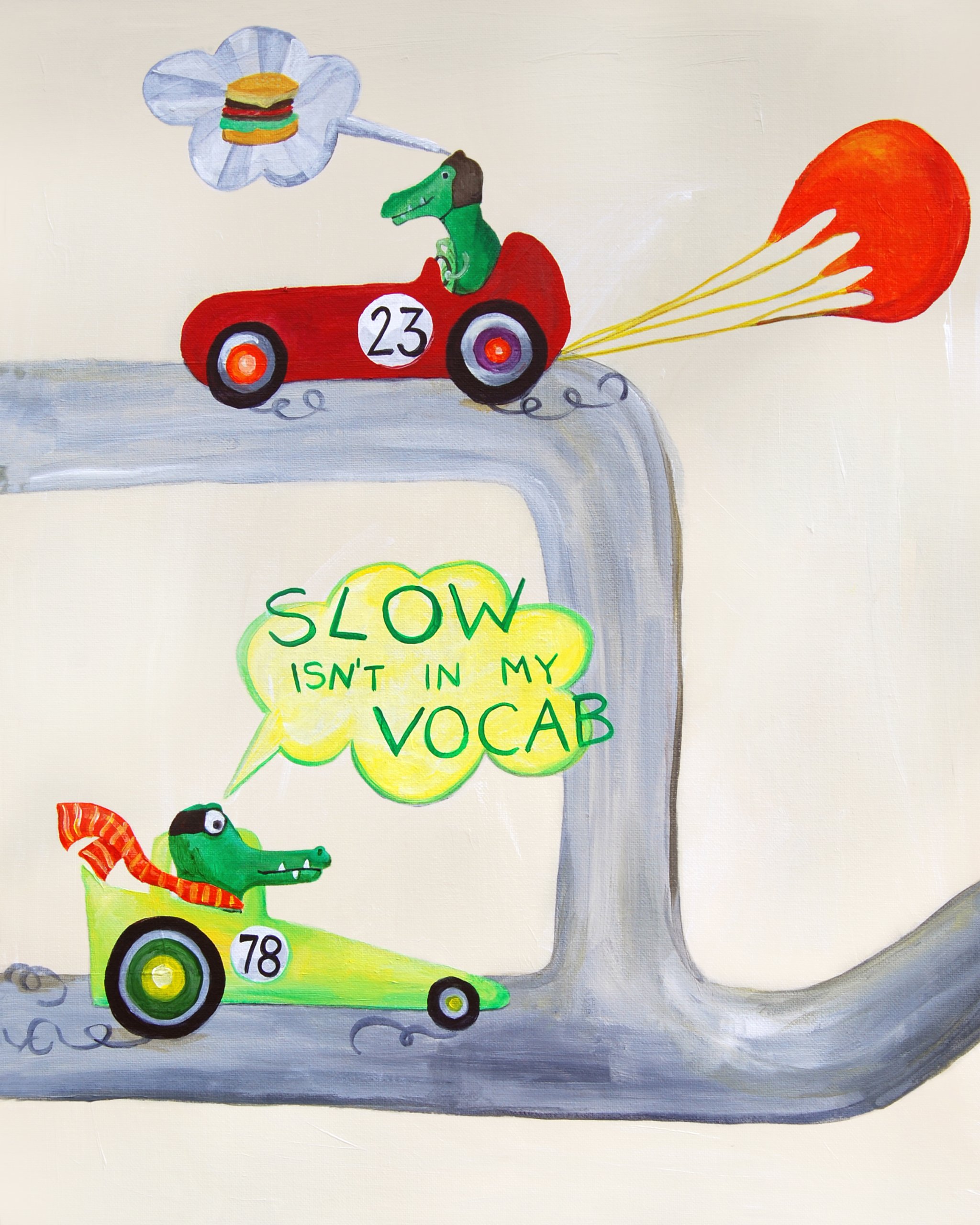 Cici Art FactoryWall Art, Slow Isn't in my Vocab, Small