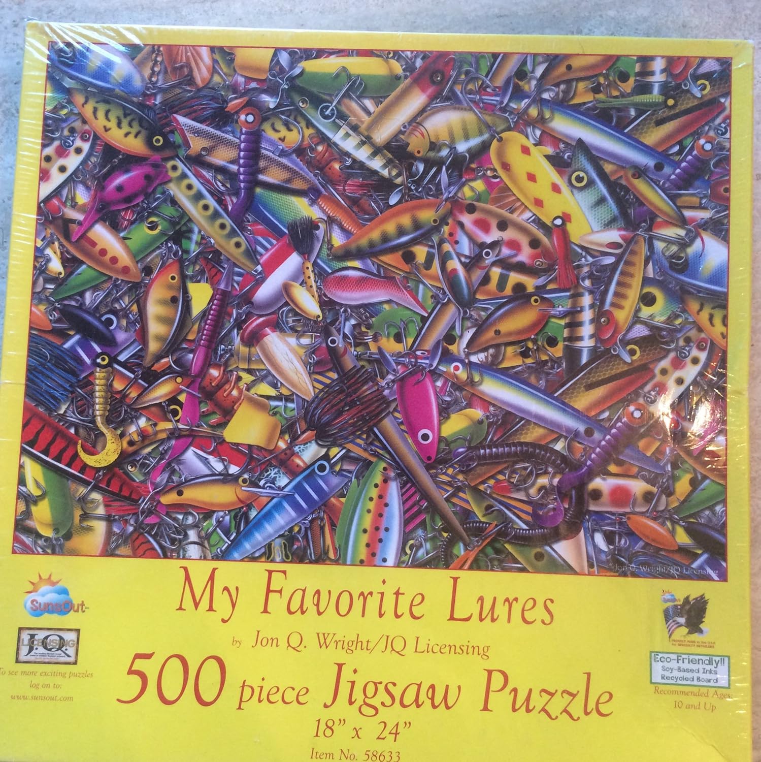 SunsOut My Favorite Lures 500 pc Jigsaw Puzzle Toys & Games