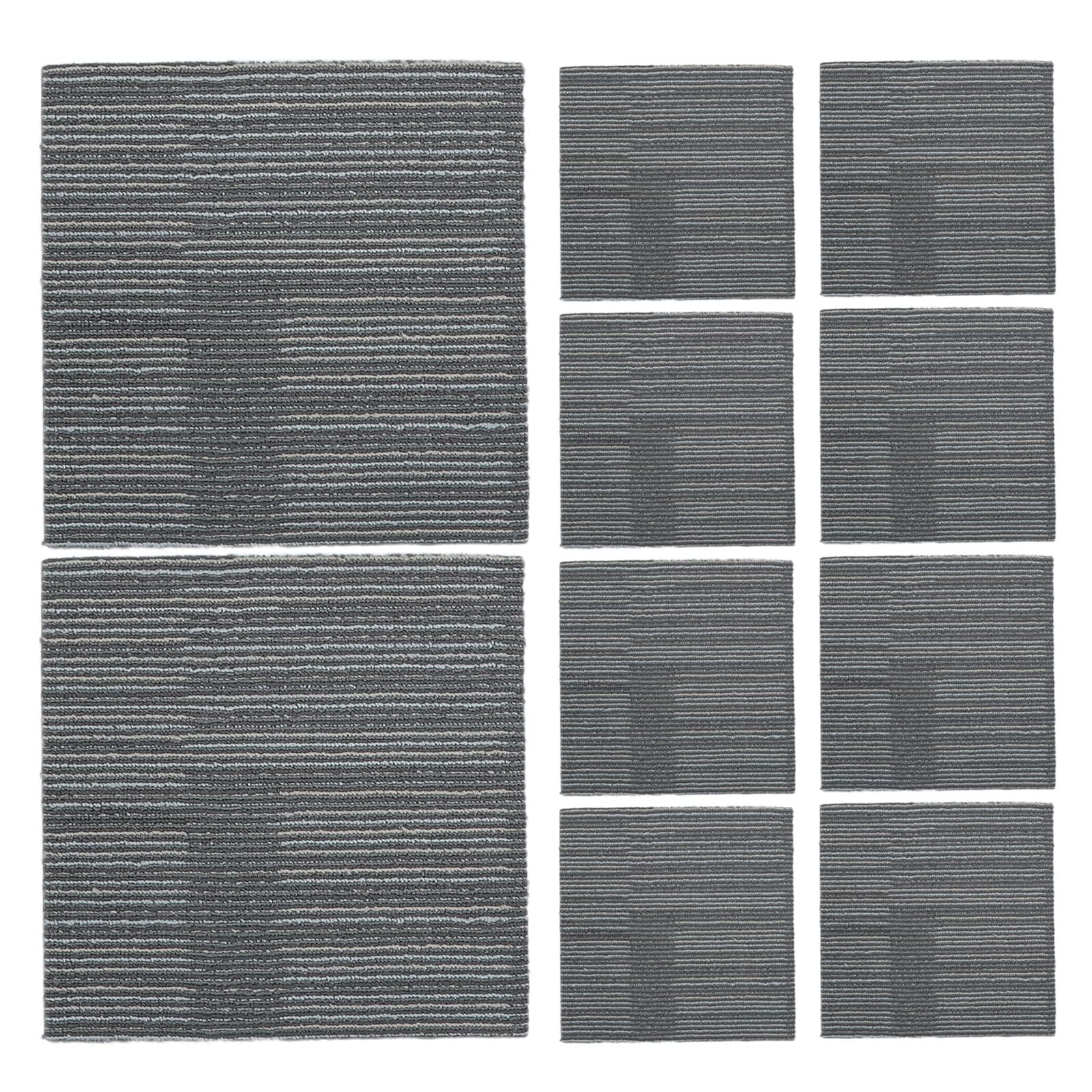 Tapis autocollants pour bureau et salon : lot de dalles de 30 cm confortables et isolantes