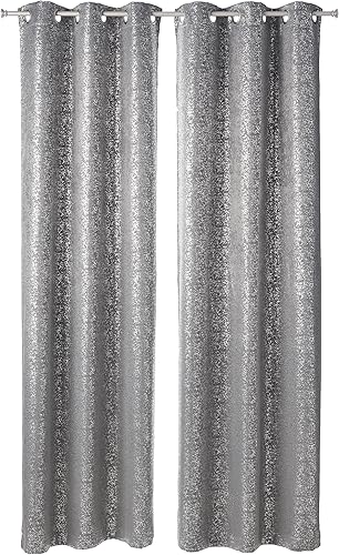 Miniatura 1 de Kensie 2 unidades de paneles de cortina con aislamiento térmico metálico brillante