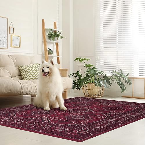 Miniatura 15 de Alfombra lavable a máquina con parte trasera antideslizante y resistente a las manchas, respetuosa con el medio ambiente, apta para familias y