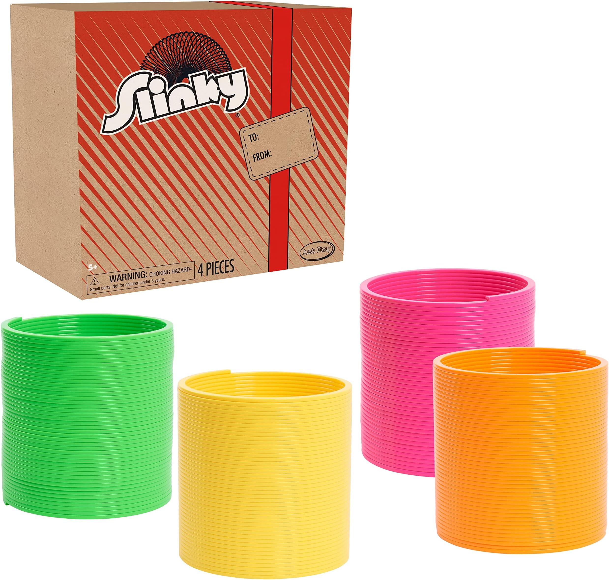 Slinky the Original Walking Spring Toy, Plastic Rainbow Giant Slinky