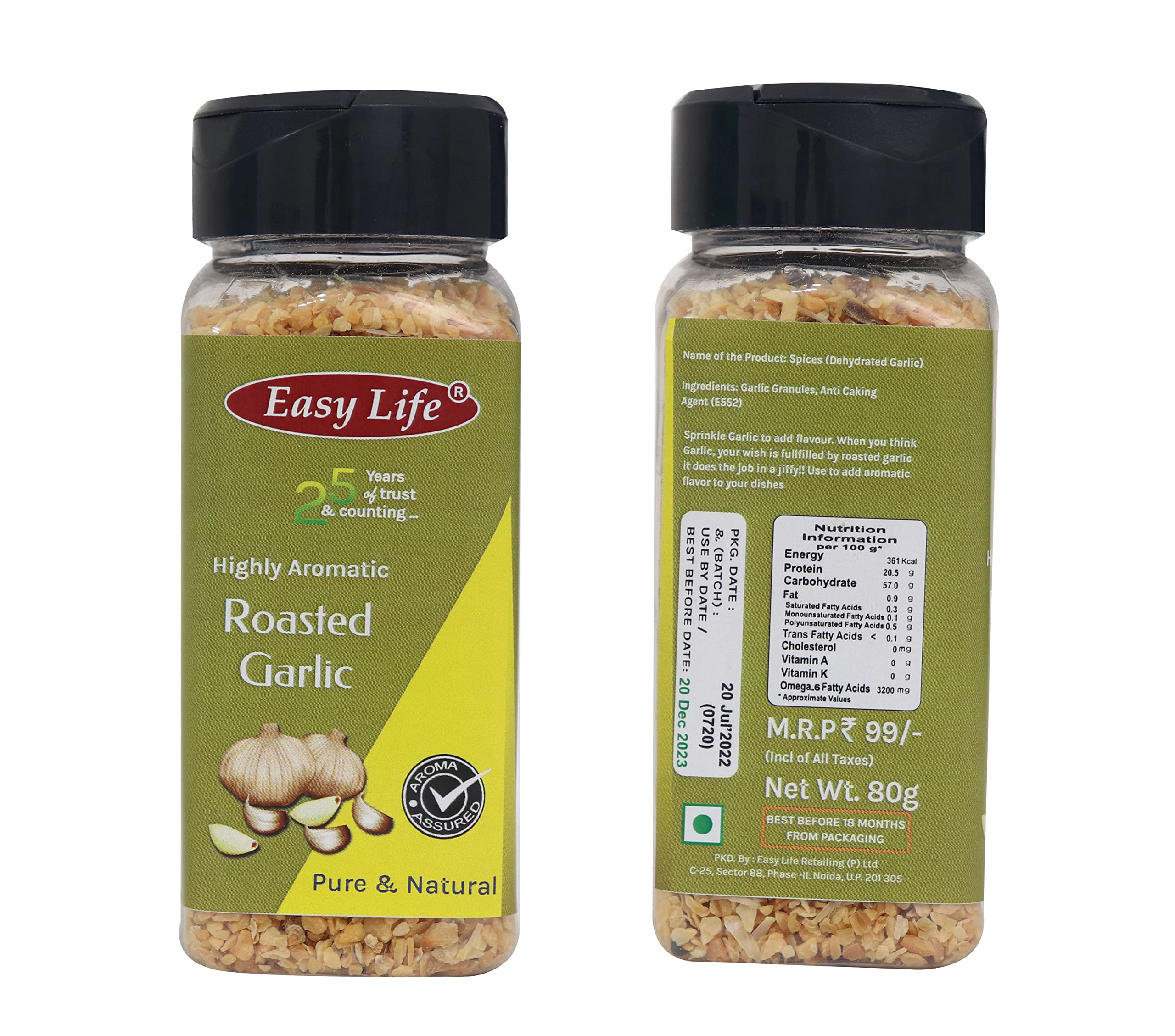 Easy Life Combo of Roasted Garlic 80g (Pack of 2) - Image 4 thumbnail