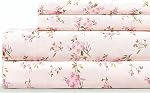 EnvioHome Queen Bed Sheets Cotton 4 PCs, Soft Long Staple 100% Cotton Sheets Queen Fade Resistant, Breathable & Cooling Sheets, Deep Pocket Snug Fit Elastic Floral Bed Sheets Queen, Sweet Ditsy Floral