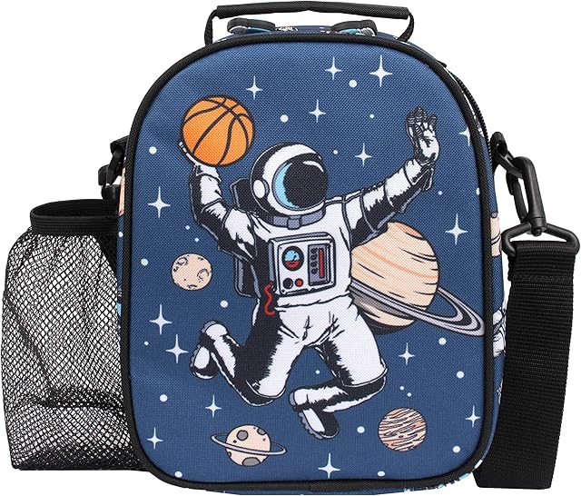 Fringoo - Astronaut Lunch Box - Lunch Bag - Lunch Bag for Kids - Thermal Insulated Lunch Bag - Cool Space Lunch Boxes - Great Gifts for Space Lovers, Matching Bottle Available