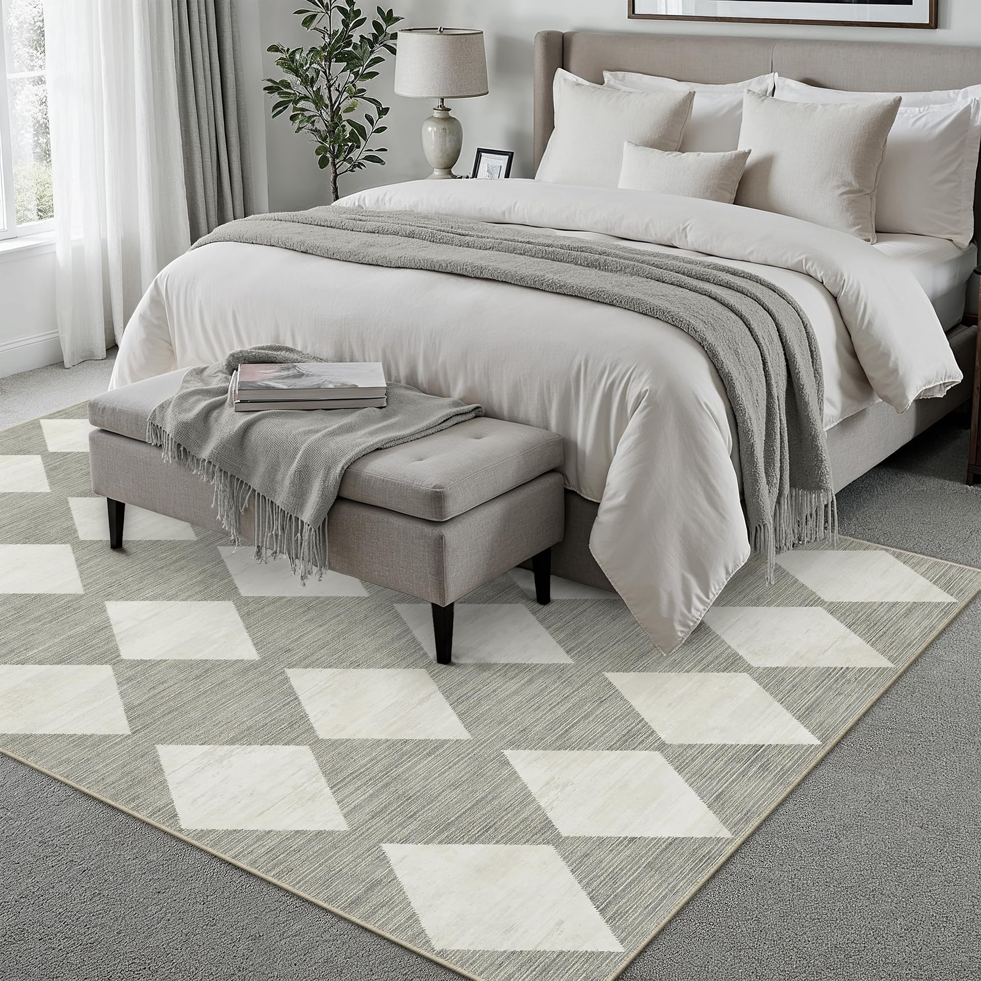 PureCozy Vloerkleed voor woonkamer, beige, 240 x 300 cm