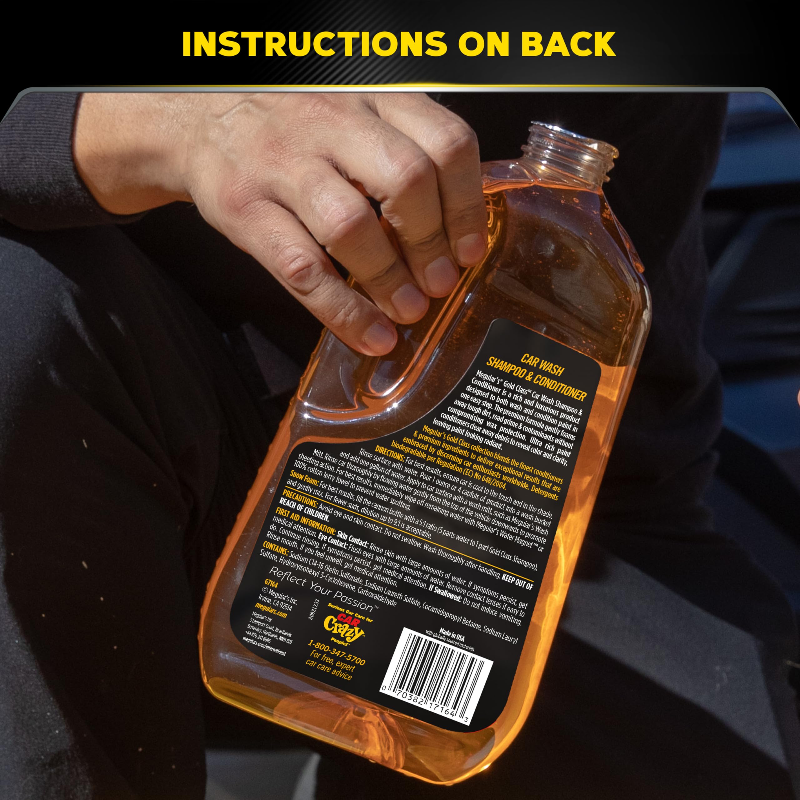 Meguiar's Shampooing Gold Class Grand Format 1,89l G7164EU