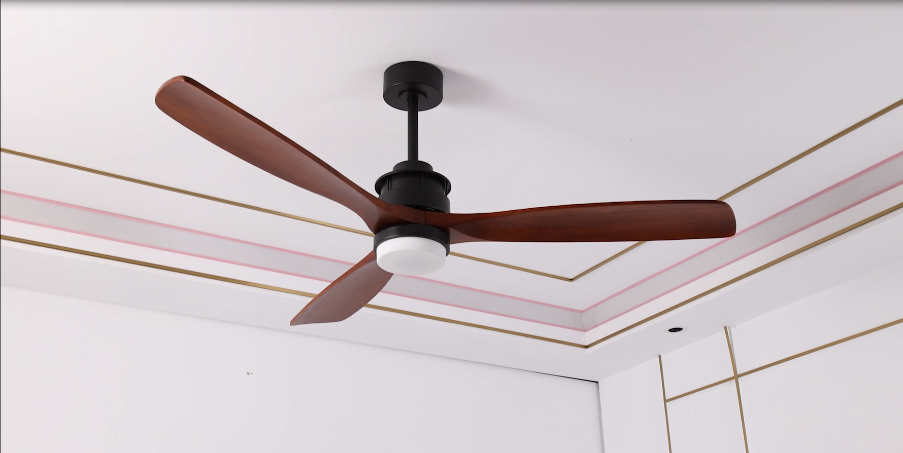 CACI Mall 60 inch Wood Ceiling Fan with Light, Outdoor Ceiling