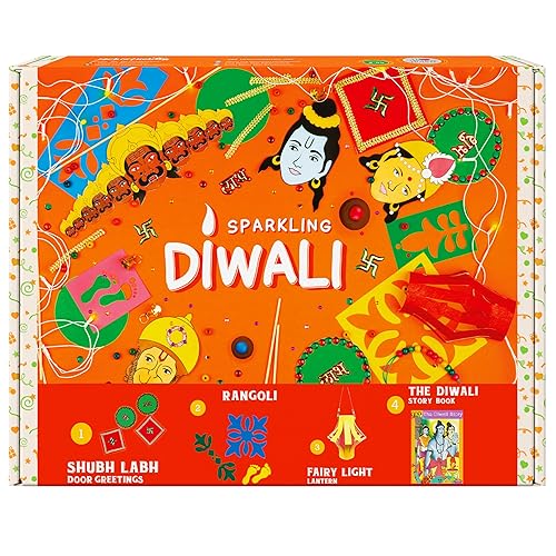 jackinthebox Diwali 4-in-1 Craft Kit for Kids & Adults, Great