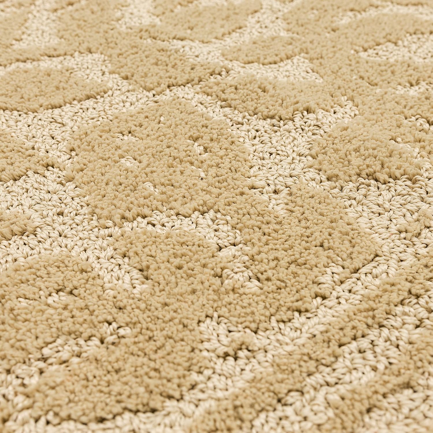 Mohawk Home Machine Washable Bath Mat (1' 8" x 2' 10") Wisteria Beige