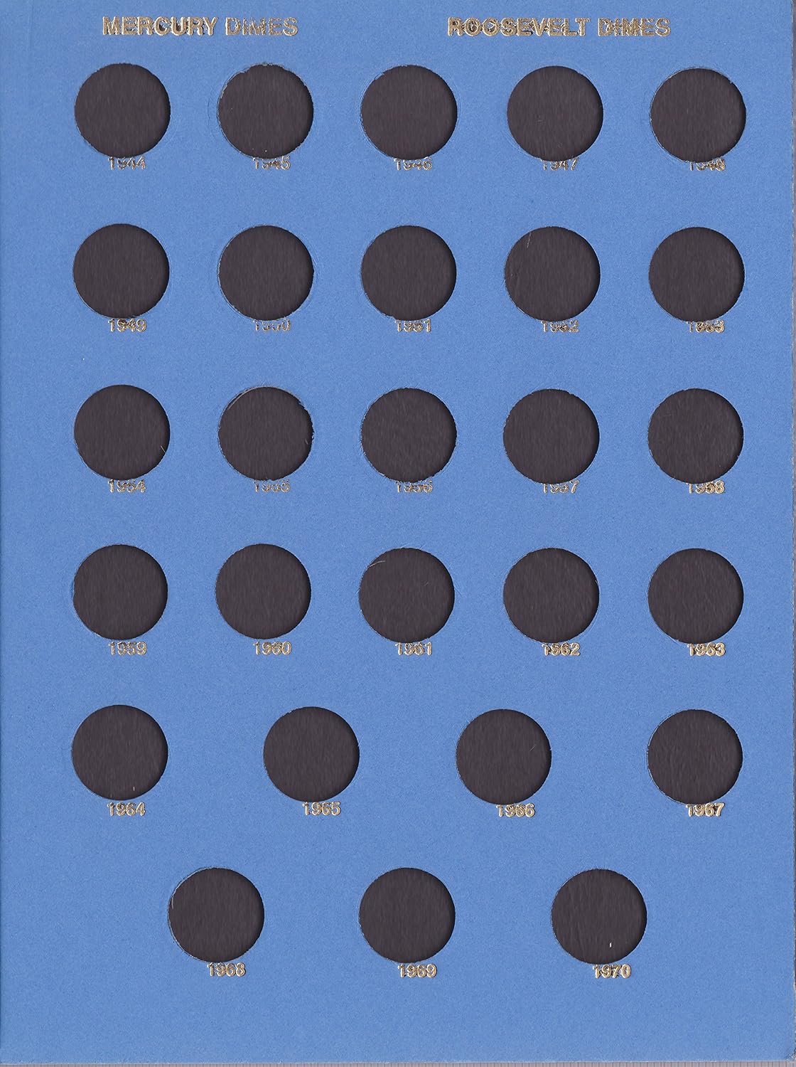 Whitman US and Canada Dime Coin Folder Plain / No Dates #9043 image 4