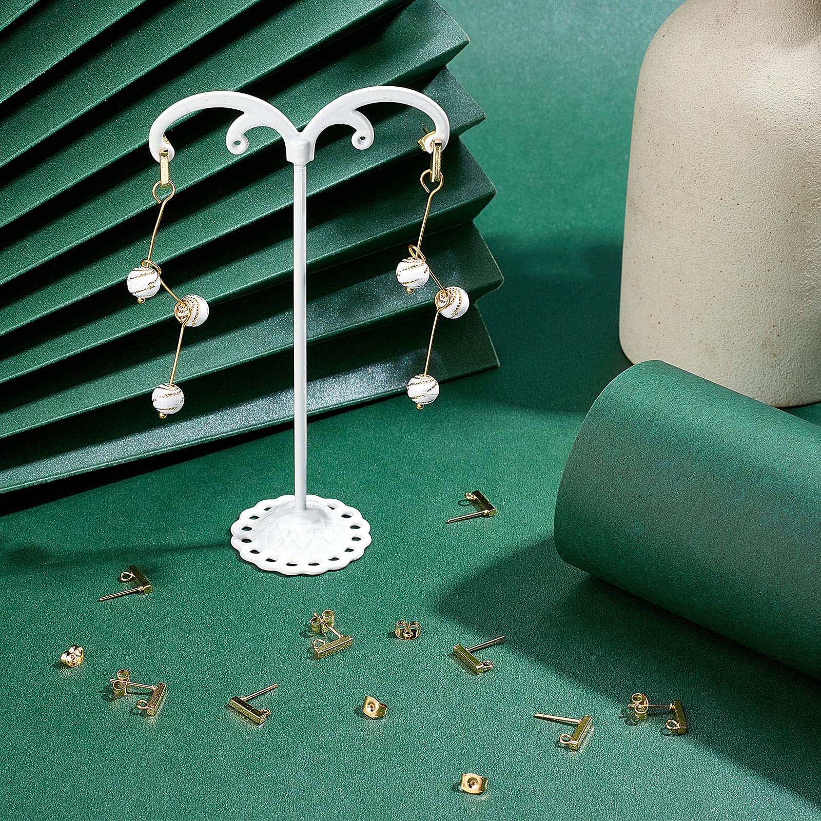 Lot De 20 Pièces De Boucles D'oreilles En Acier Inoxydable De Haute Qualité, Ton Or, Crochet De Fermoir Pour Pièces De Boucles D'oreilles, Fournitures De Fabrication De Bijoux, Matériaux