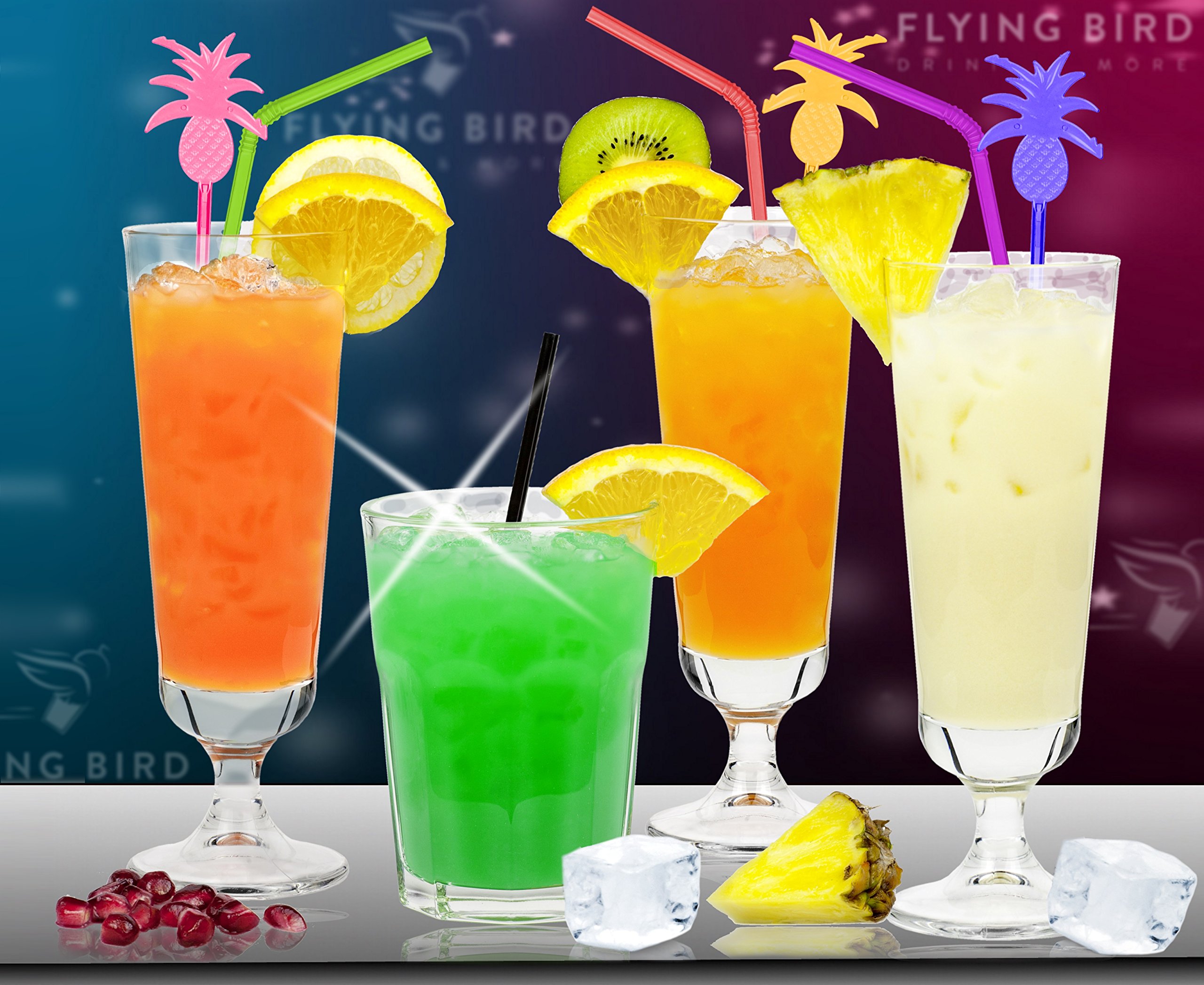 Mixpaket für 68 alkoholfreie Cocktails | 4 Flaschen 0,7l Premix mit allen Zutaten | Einfach Saft auffüllen, fertig